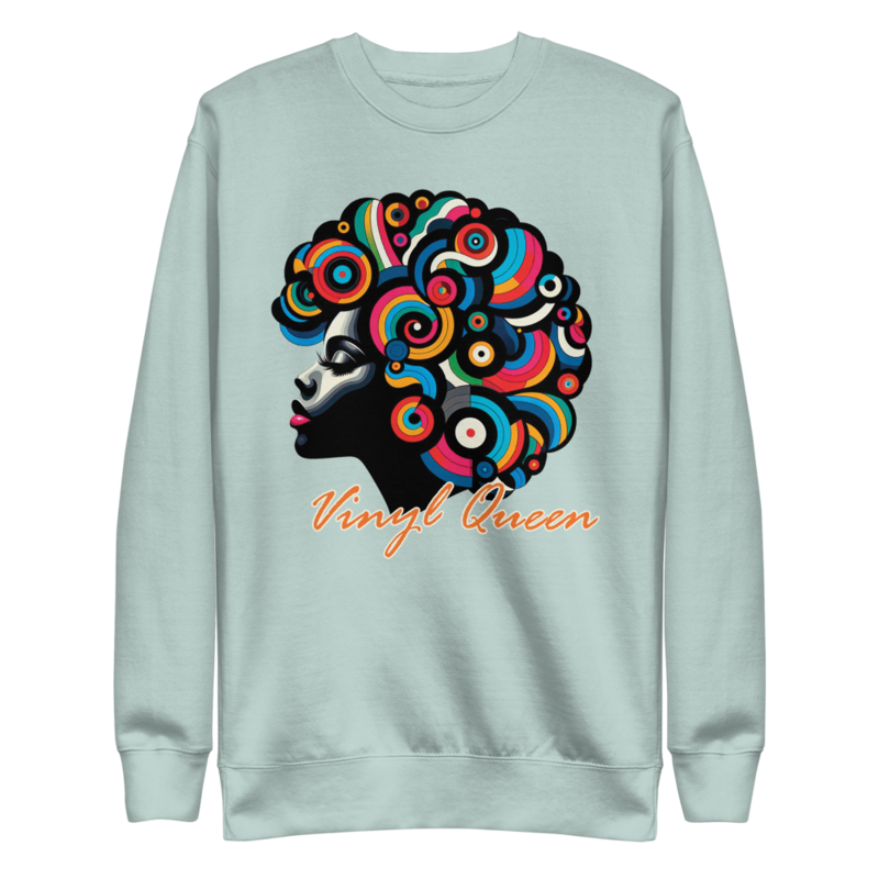Vinyl Queen Stylized Hair | Unisex Premium Sweatshirt - Image 35