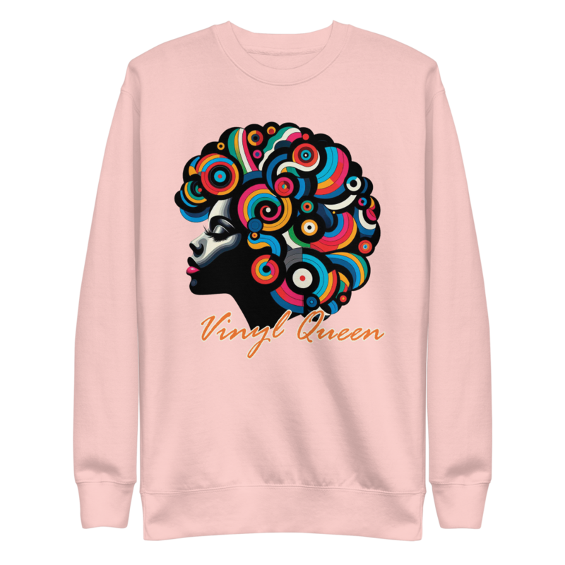Vinyl Queen Stylized Hair | Unisex Premium Sweatshirt - Image 42
