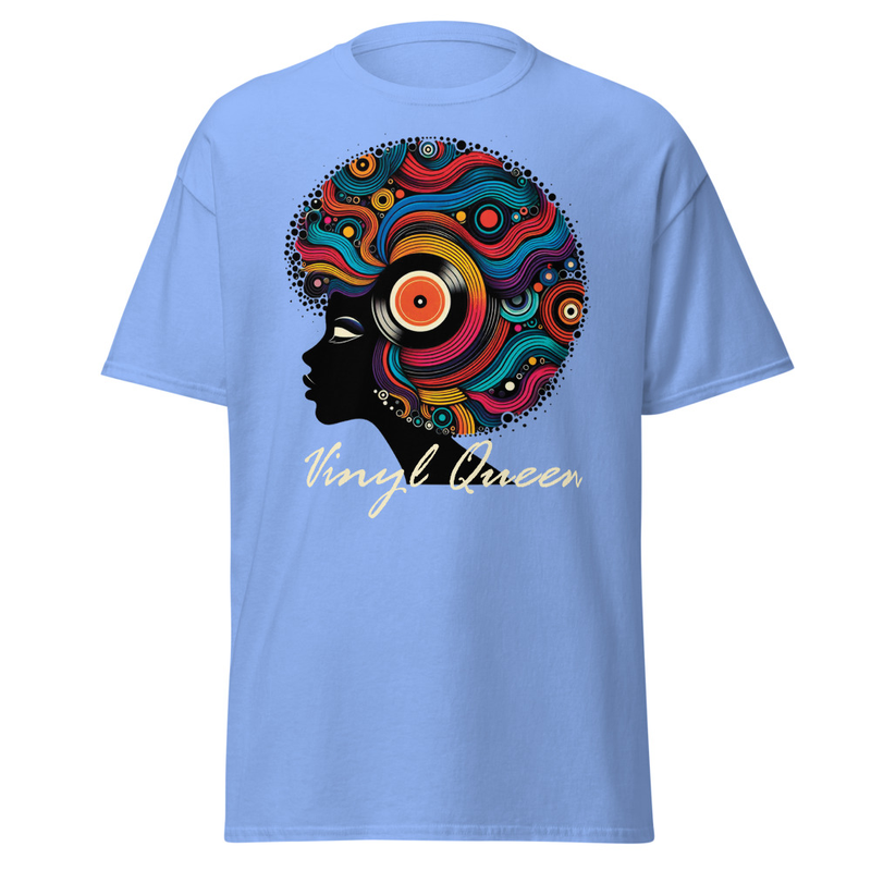 Vinyl Queen Record Hair T-Shirt - Image 36