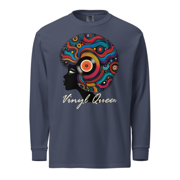 Vinyl Queen Record Hair Long-sleeve Shirt