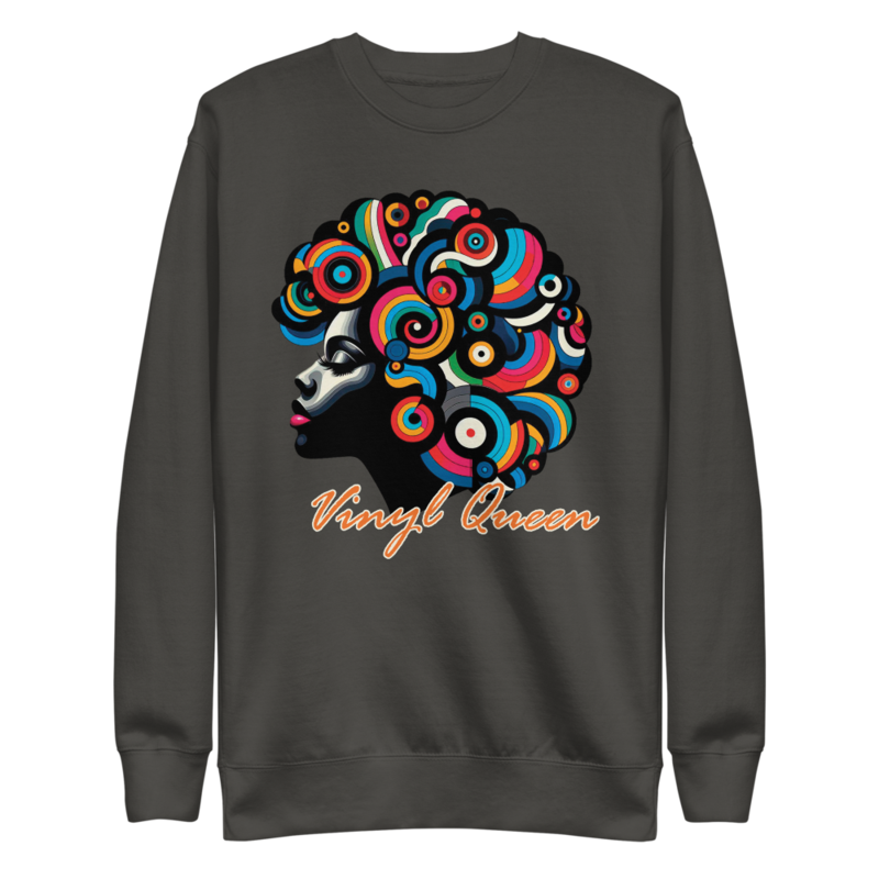 Vinyl Queen Stylized Hair | Unisex Premium Sweatshirt - Image 13