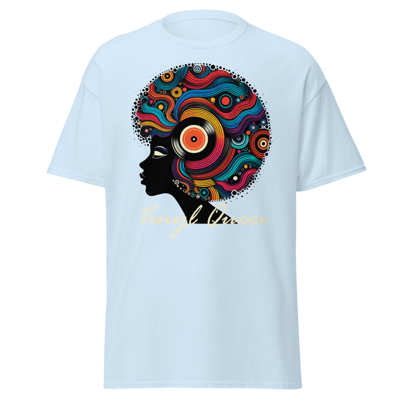 Vinyl Queen Record Hair T-Shirt - Image 59