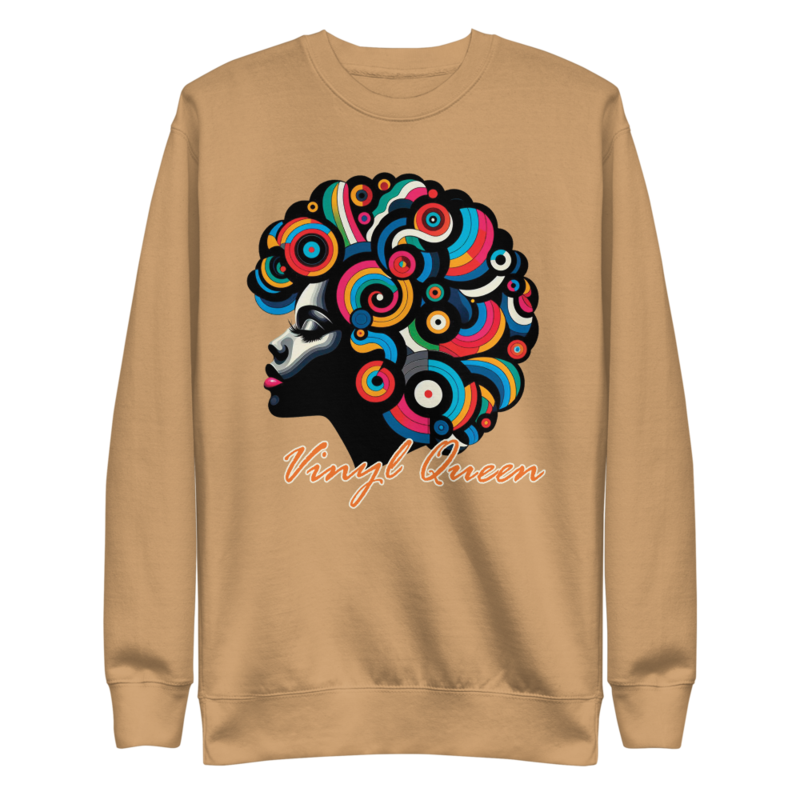 Vinyl Queen Stylized Hair | Unisex Premium Sweatshirt - Image 31