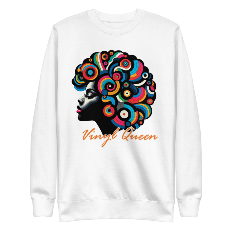Vinyl Queen Stylized Hair | Unisex Premium Sweatshirt - Image 52