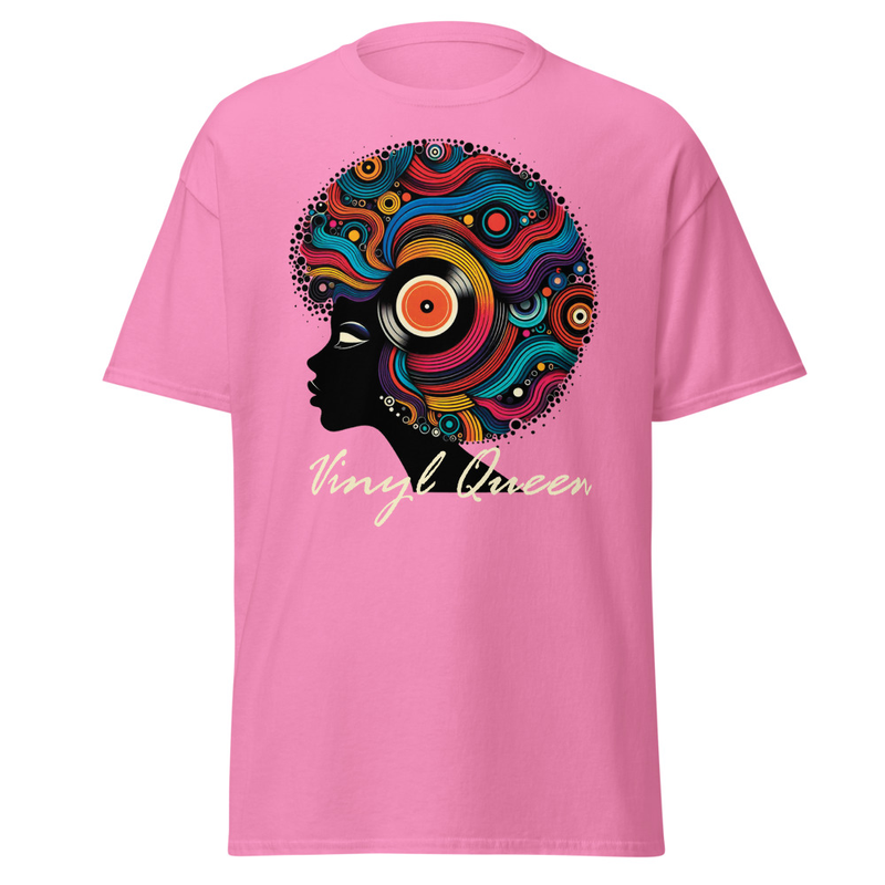 Vinyl Queen Record Hair T-Shirt - Image 31