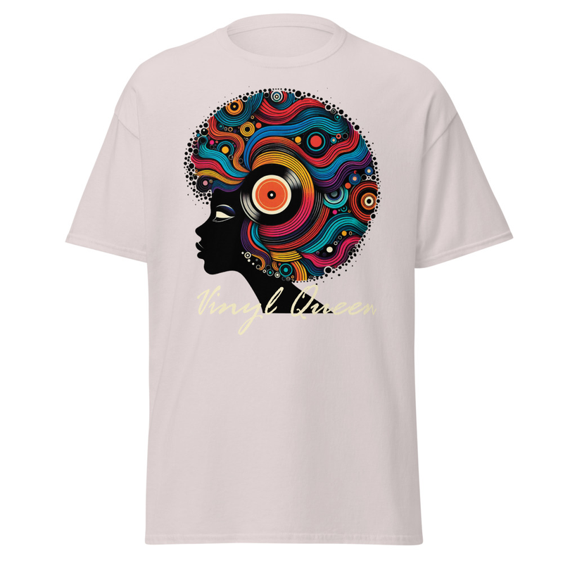 Vinyl Queen Record Hair T-Shirt - Image 54