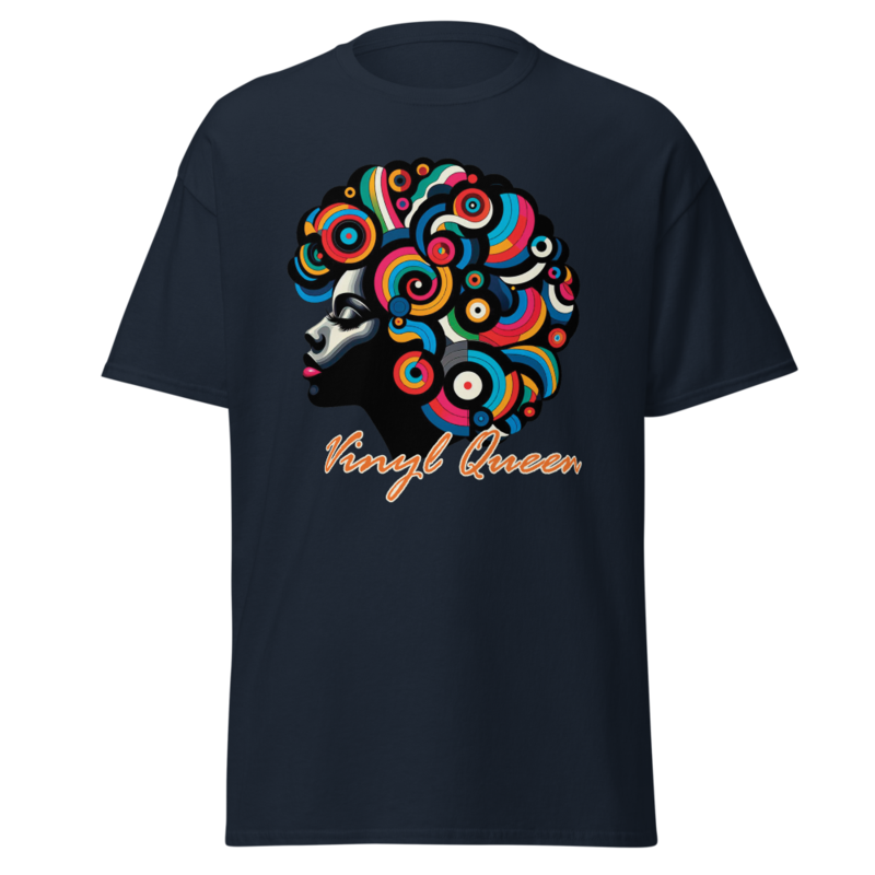 Vinyl Queen Stylized Hair | Unisex classic tee - Image 6