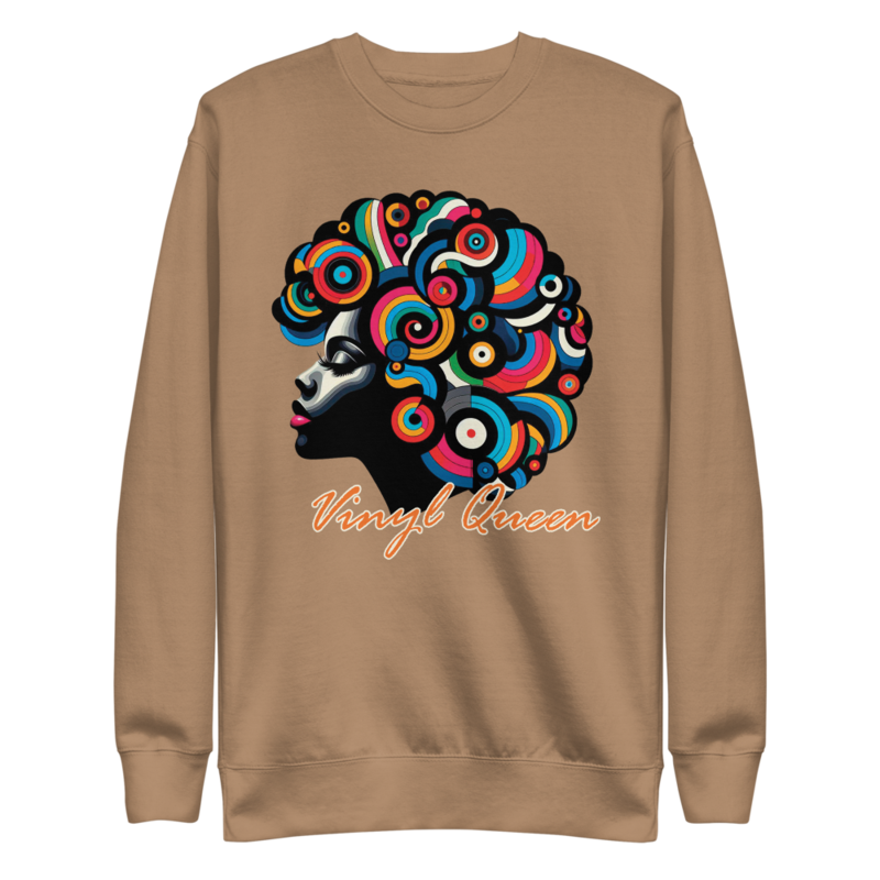Vinyl Queen Stylized Hair | Unisex Premium Sweatshirt - Image 24