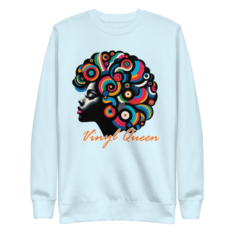 Vinyl Queen Stylized Hair | Unisex Premium Sweatshirt - Image 47