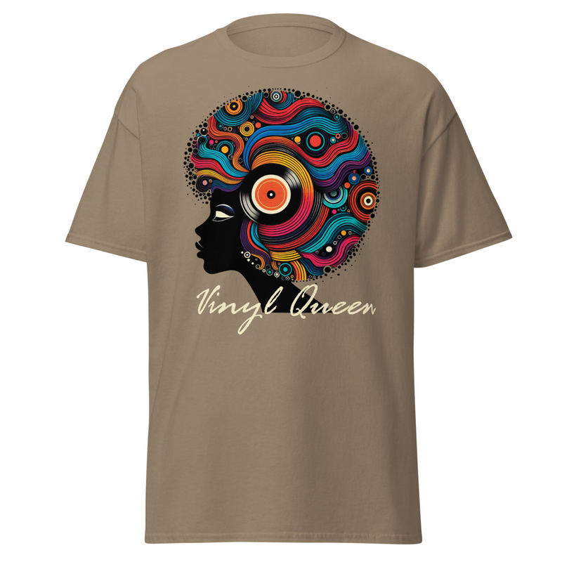 Vinyl Queen Record Hair T-Shirt - Image 25